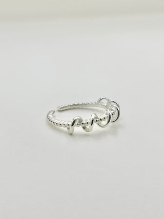 Silver Screw Ring B36