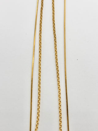 Simple Double Chain Necklace D35