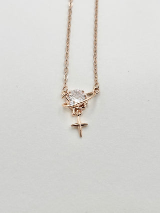Shiny Stone Necklace D4