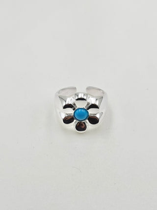 Blue Flower Ring C44