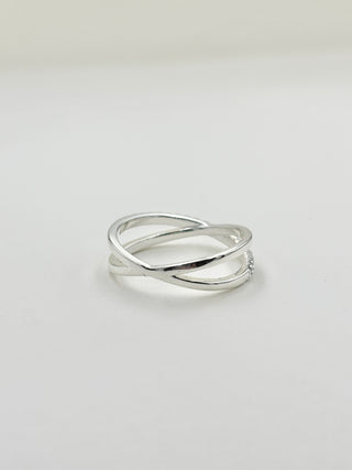 Silver Cross Ring B22