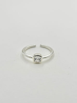Silver Crystal Ring C42