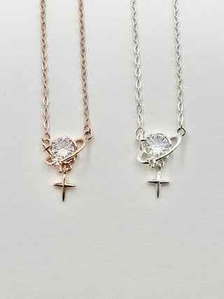 Shiny Stone Necklace D4
