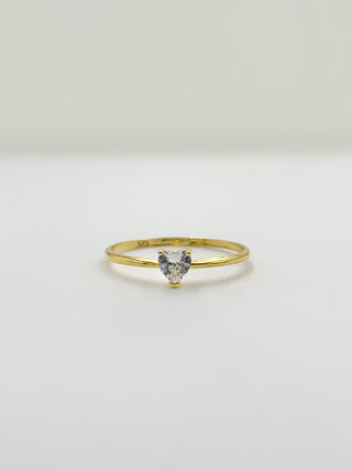 Crystal Heart Ring B23