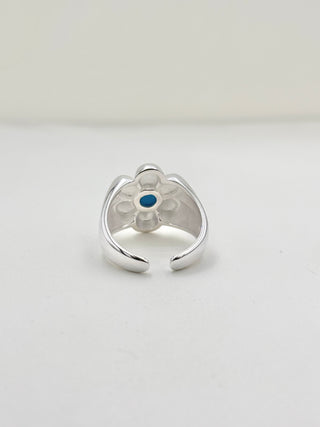 Blue Flower Ring C44