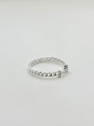 Silver Smile Ring B14