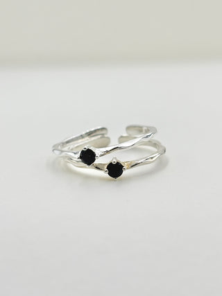 Black Stone Ring B12