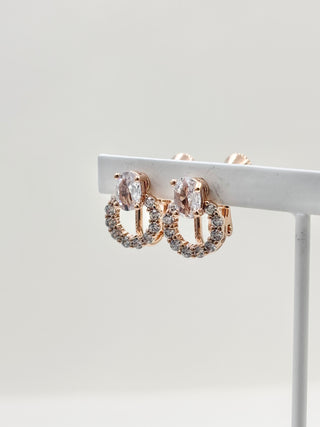 Crystal Circle Earring F6