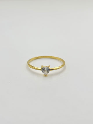 Crystal Heart Ring B23