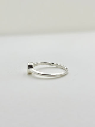 Silver Crystal Ring C42