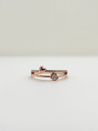 Double Heart Ring B25