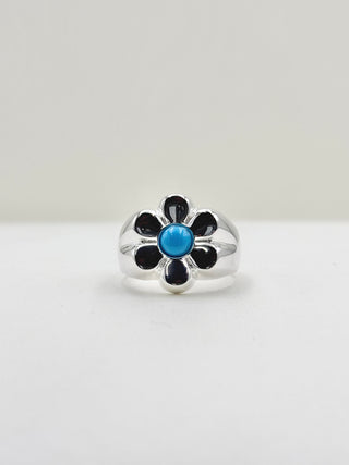 Blue Flower Ring C44