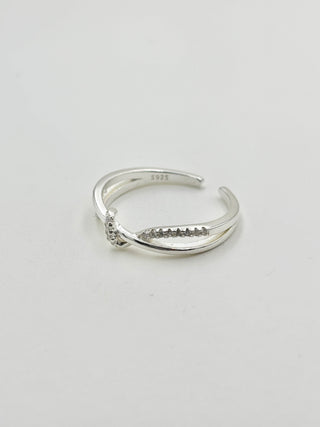 Silver Twist Ring C17