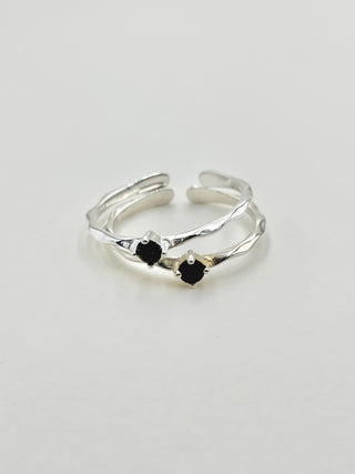 Black Stone Ring B12