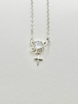 Shiny Stone Necklace D4