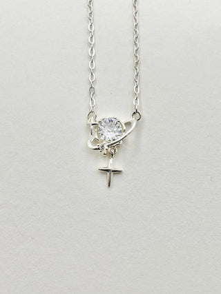 Shiny Stone Necklace D4