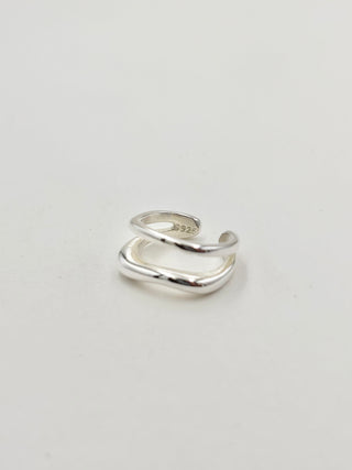 Silver Double Ear Cuffs E5
