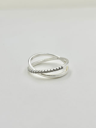 Silver Cross Ring B22