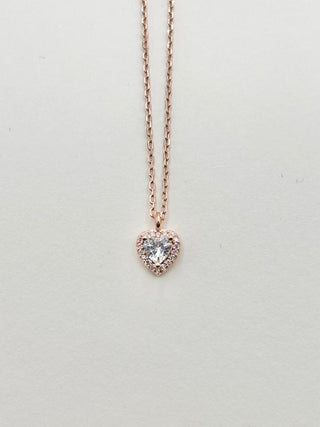 Pink Heart Necklace D13