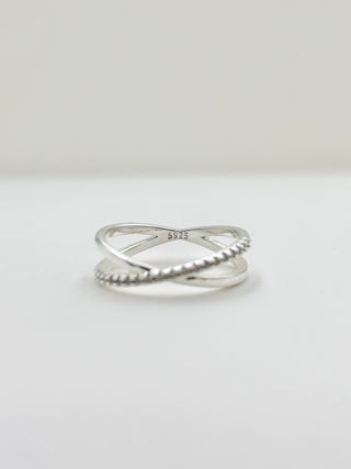 Silver Cross Ring B22