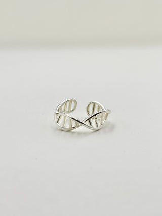 Silver Cross Ear Cuffs E7