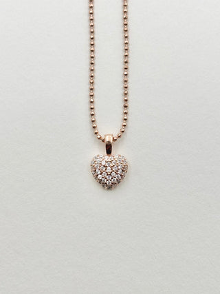 Pink Heart Necklace D9