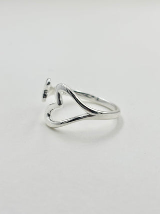 Twin Heart Ring C8