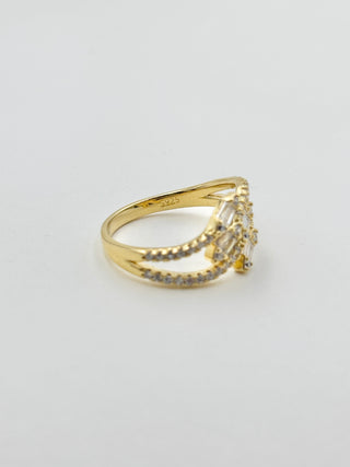 Wavy Crystal Ring C3