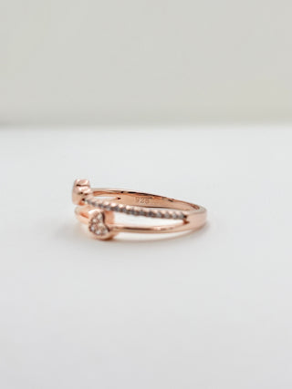 Double Heart Ring B25