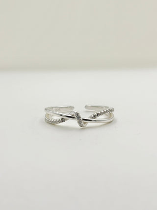 Silver Twist Ring C17