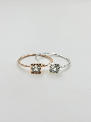 Square Stone Ring A25
