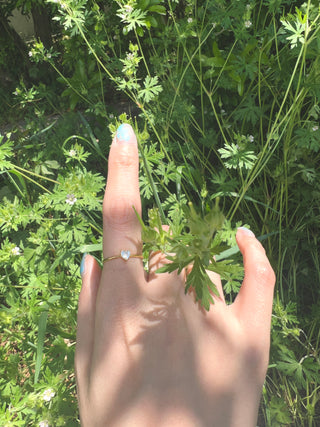 Crystal Heart Ring B23