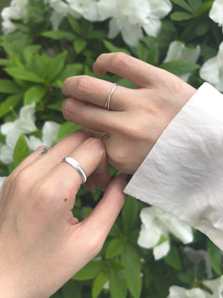 Silver Pattern Ring C4