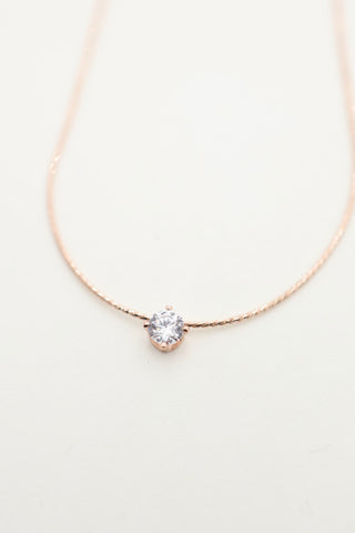 Simple Crystal Necklace D37