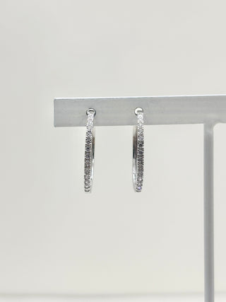 Elegant Sparkle Hoop Pierce　E47
