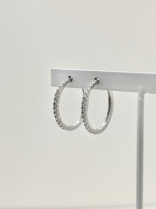 Elegant Sparkle Hoop Pierce　E47