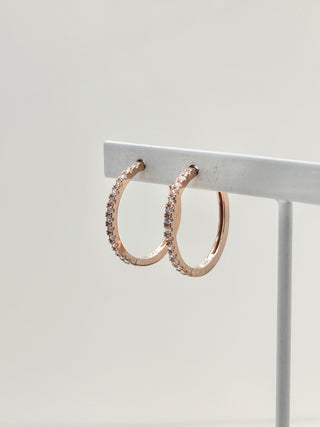 Elegant Sparkle Hoop Pierce　E47