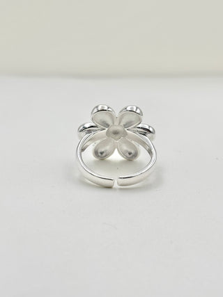 Silver Flower Ring C45